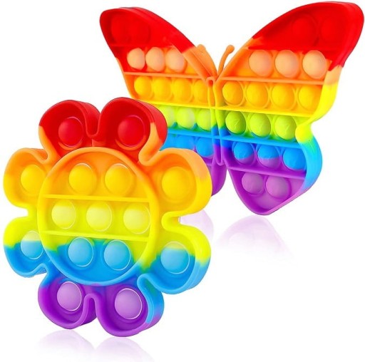 SENSORY TOY PUSH BUBBLE POP IT FLOWER