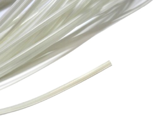 Ploché plastové kostice 4 mm, biely korzet