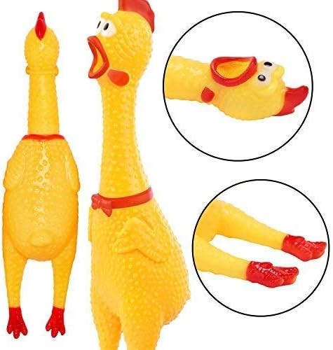 Gumová hračka KURAČKA pre psov, pískacia, 16 cm