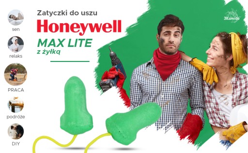 Honeywell MaxLite štuple do uší s žilou, 1 pár
