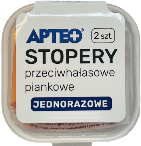 Penové štuple do uší Apteo, 2 kusy