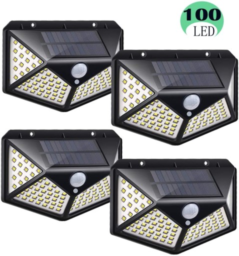 SOLÁRNA LAMPA S SNÍMAČOM POHYBU A SÚMRAK 100 LED