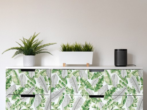 Dyha pre nábytkové skrine vzor exotické listy DIY