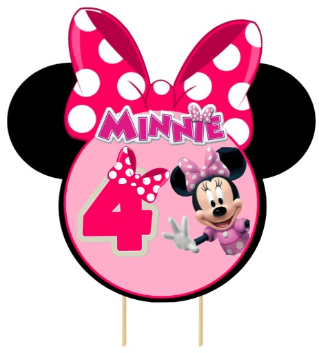 TOPPER OBJEDNAJTE SI OZDOBENIE NA TORTY MINNIE MOUSE MICKEY 4. NARODENINY