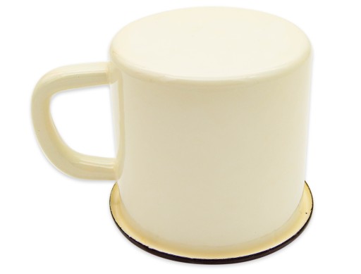 Klasický hrnček zo smaltovanej ocele, 8 cm