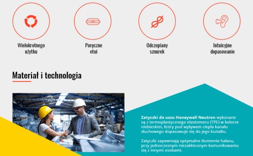 Honeywell Neutron štuple do uší 1 pár