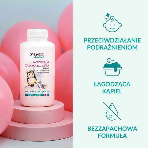 SYLVECO pre deti Upokojujúci telový púder