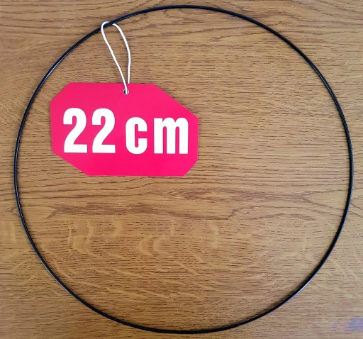 Prsteň lapač snov ČIERNA 22 cm