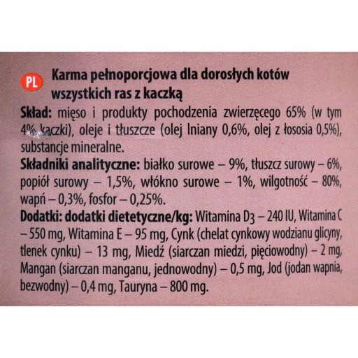 RAFI Cat Grain Free s kačicou 400g
