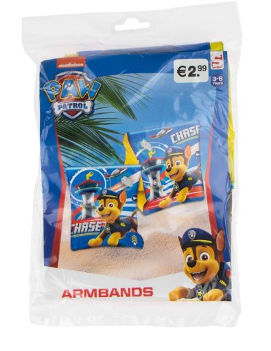PLÁŽOVÉ RUKÁVY PAW PATROL, NAFUKOVACÍ MOTÝĽ, BAZÉN