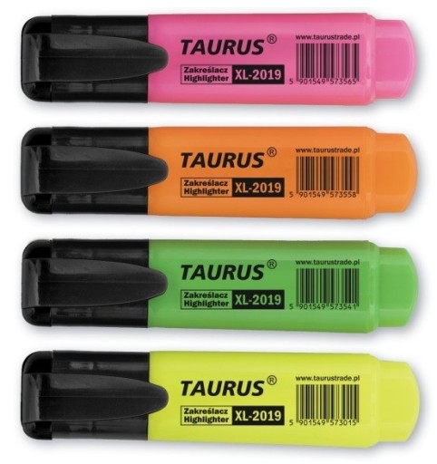 SADA ZVÝRAZŇOVAČOV 4 FARIEB, ZVÝRAZŇOVAČOV NA ZVÝRAZNENIE TEXTU