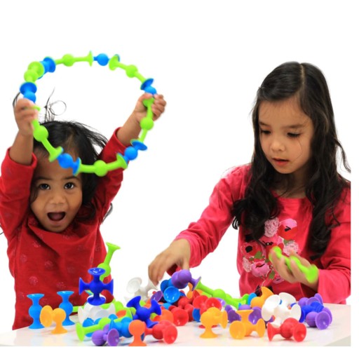 TM TOYS Happy prísavky Stavebné bloky