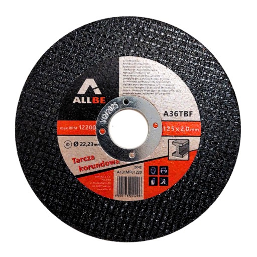 10KS KOVOVÝCH REZNÝCH KOTÚČOV 125 x 2,0 MM KOVOVÝCH REZNÝCH KOTÚČOV 125 SILNÝCH