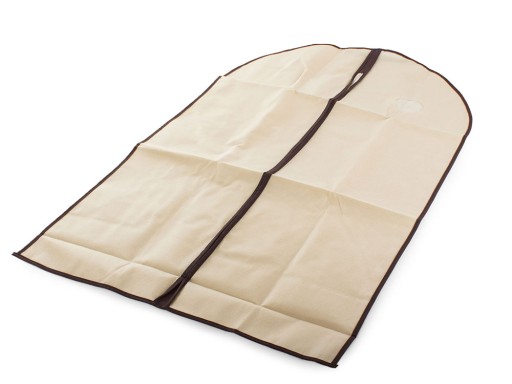 POTAH NA OBLEČNÝ OBLEK 60x100cm. LÁTKOVÁ TAŠKA na zips 2 ks.