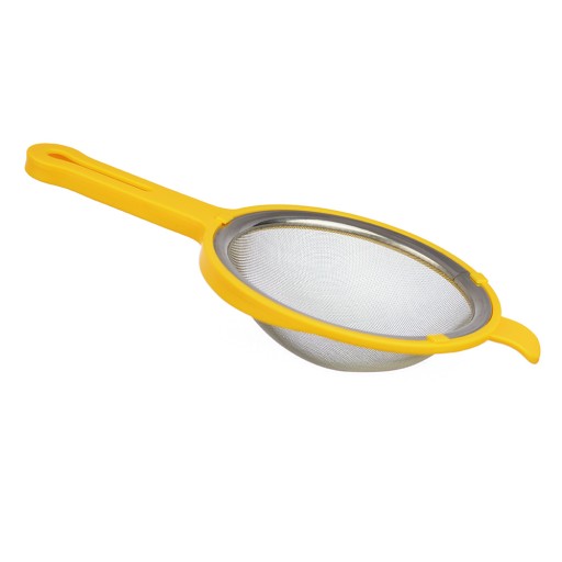 KUCHYNSKÝ SITOK S RÚČKOU, JEMNÁ SIEŤKA, 13CM ZMES