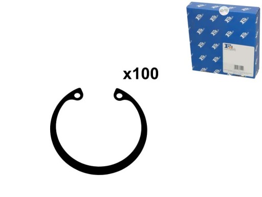 VNÚTORNÝ PRSTEN FISCHER DIN 472 40 MM BAL-100 KS 554.870 FA1