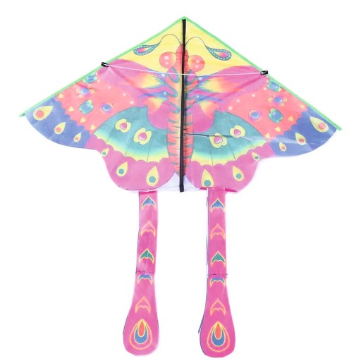 Farebný Butterfly Kite Outdoor 90 cm - Outdoorová aktivita