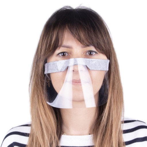Flexibilná mini maska na tvár MASK šedá