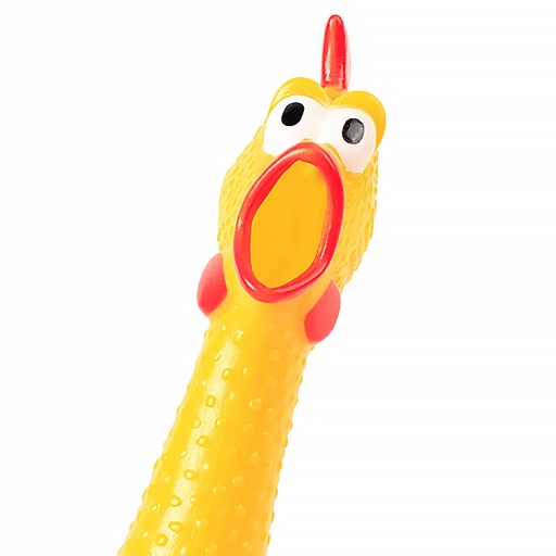 MUST HAVE pre každého PSA hračka GUMA KURA s piskotom XXL VEĽKÁ 43 cm