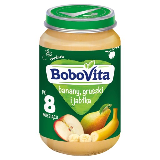 Dezert Banány, hrušky a jablká BoboVita 190g