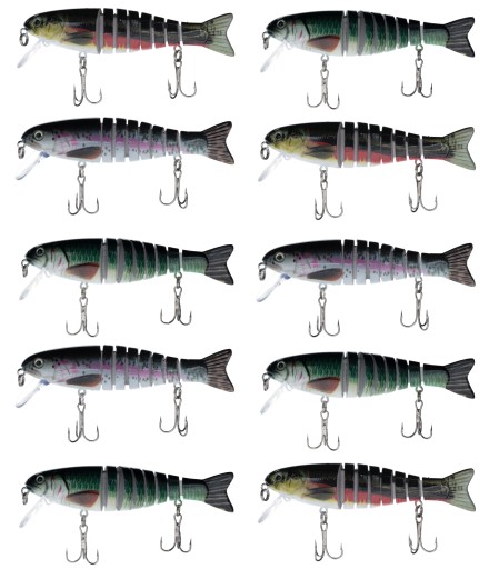 WOBLER NA PLAVECKÉ NÁSTRAHY, ZLOMENANÉ POTÁPANIA, 11CM, 0,65G