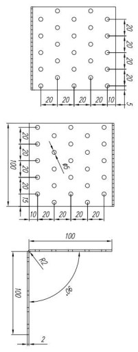 Uhol 100x100x100x2,0 Domax