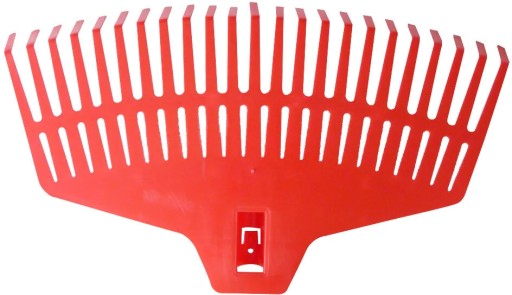 Plastové hrable na lístie s 23 hrotmi nenamontované 42 cm POĽSKO (12253)