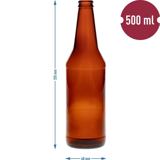 Fľaše na pivo 8ks 500ml fľaša 0,5l
