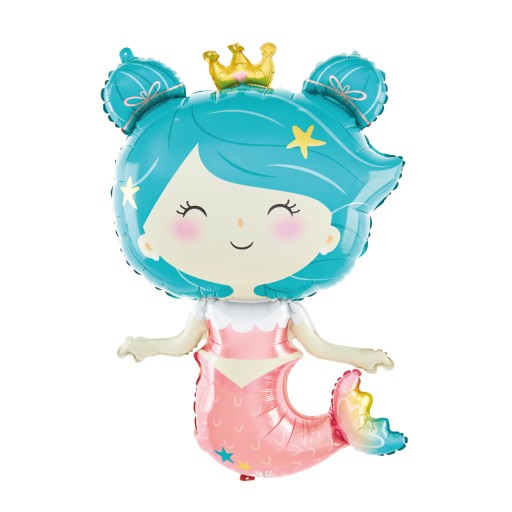 Morská panna fóliová balónová dekorácia Morská panna Underwater World OCEAN Birthday 58x98