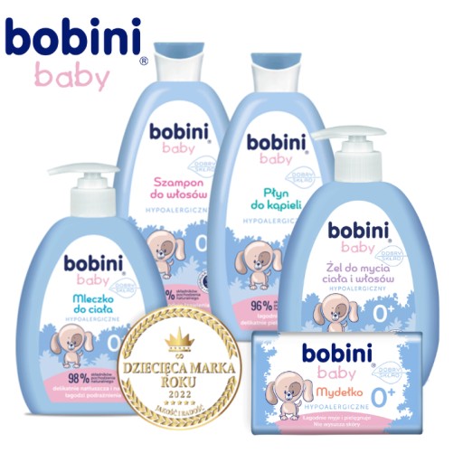 BOBINI Baby šampón pre bábätká 96% ingrediencií prírodného pôvodu 300ml