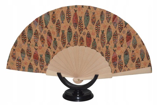 Ručný drevený ventilátor FLAMENKO, gypsy oriental