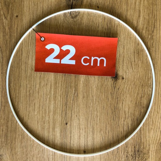 Biely prsteň lapač snov 22 cm - lapač snov