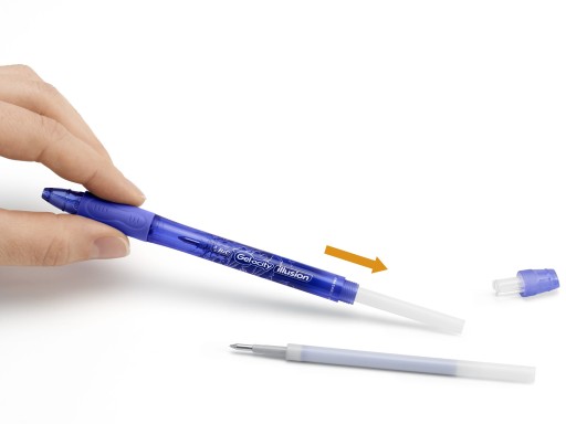 BIC GEL-OCITY ILLUSION NÁPLNE GULIČKOVÉHO PERA ČIERNA Stierateľné 3 KS