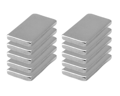SILNÝ NEODYMIOVÝ MAGNET 10X7X2 N38 10 KS
