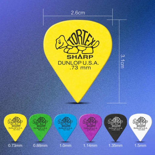 Trsátko na gitaru Dunlop Tortex Sharp 0,73