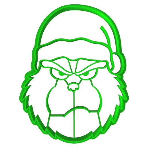 Formička na perník VIANOČNÉ VIANOCE Grinch 9cm