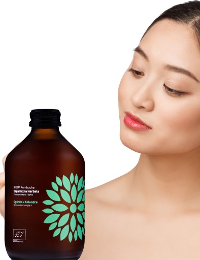 Kombucha uhorka + koriander BIO 330ml