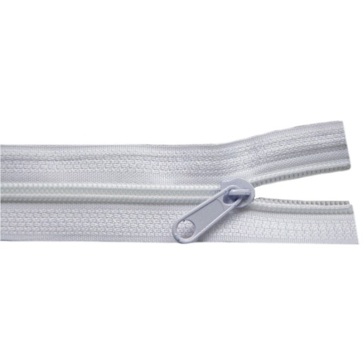 Páska na špirálový zips 5 mm, BIELA + 20 zipsov, 10 metrov