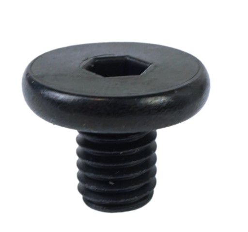 10x skrutka M8 x 10 mm plochá imbusová hlava, nábytková skrutka, metrická čierna