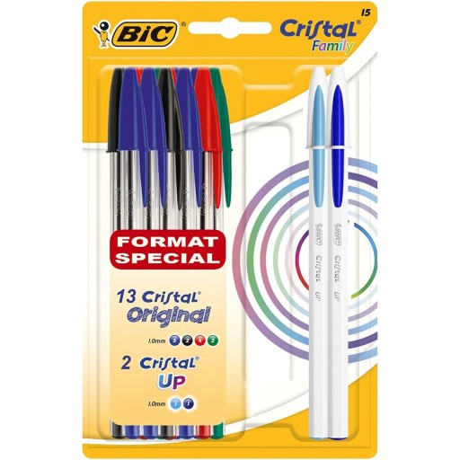 Tradičné viacfarebné guľôčkové pero BIC