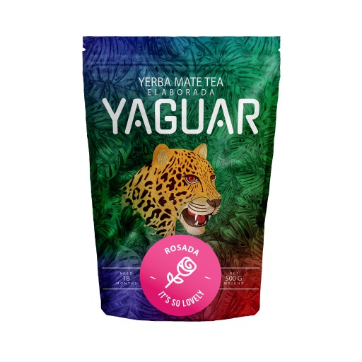 Yerba Mate Yaguar Rosada Divoká ruža 0,5kg 500g