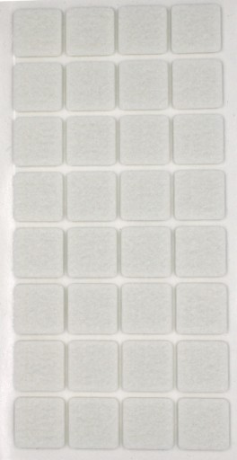STAROSTLIVOSŤ O PODLAHU samolepiace plsti 25 x 25 mm BIELA