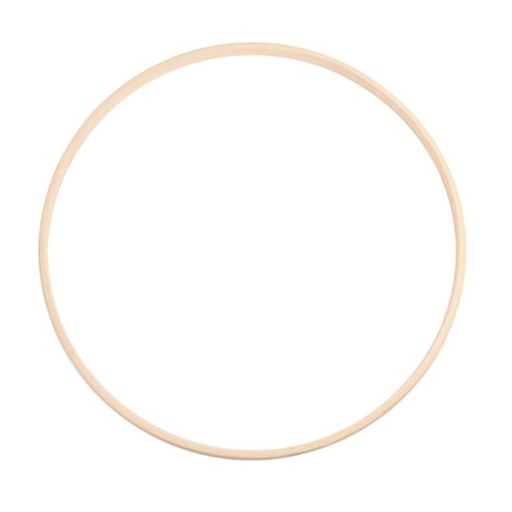 Bambusová obruč na lapače snov makramé - 25 cm