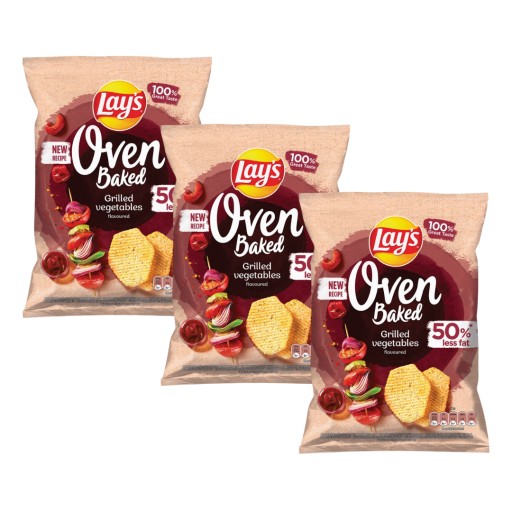 Lay's Oven Baked Lays grilovaná zelenina 3x 110g