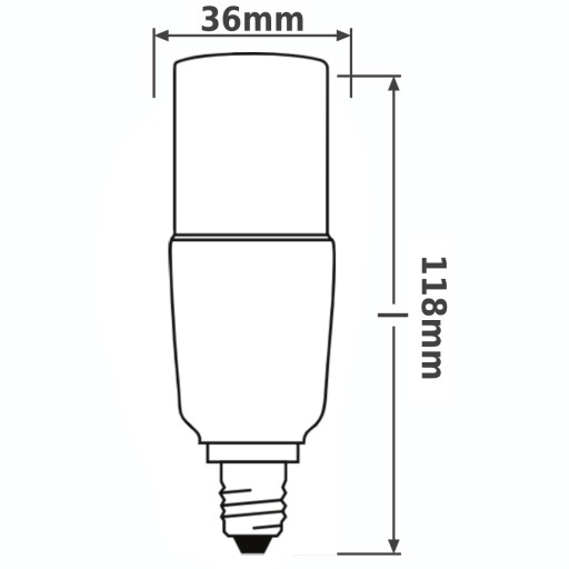 LED žiarovka E14 Rúrka 10W = 75W 2700K STICK OSRAM