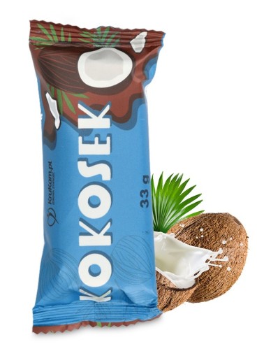 Zdravá výživa KruKam Kokosek čokoládová tyčinka 33g