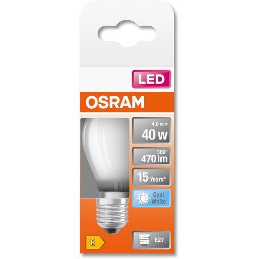 LED žiarovka SMALL BALL E27 4W = 40W 4000K OSRAM