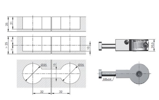 VRCHNÝ KONEKTOR L-65 QUICK ITALIANA CAP BOLT