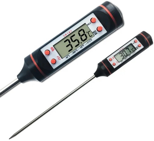 KUCHYNSKÝ TEPLOMER 300°C NA GRILOVANÉ MÄSO