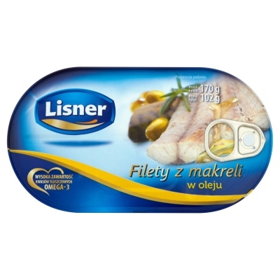 Lisner Filety z makrely v oleji 170 g